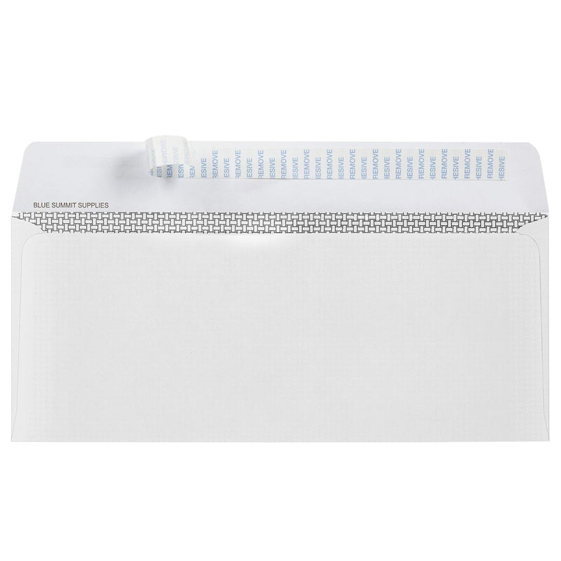 Blue Summit Supplies 500 No. 9 Self Seal Security Envelopes â€“ Peel and Seal Designed for Secure Mailing - Security Tinted with Printer Friendly Design - Number 9 Size 3 7/8 Inch X 8 7/8 - Pack of 500 - Image 3